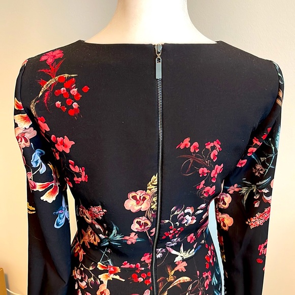 Antonio Melani Delia Floral Sheath in Black size 0 - Picture 11 of 14